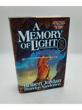 A Memory of Light Auto-Signed First Edition 2013 1st Printing Robert Jordan HCDJ